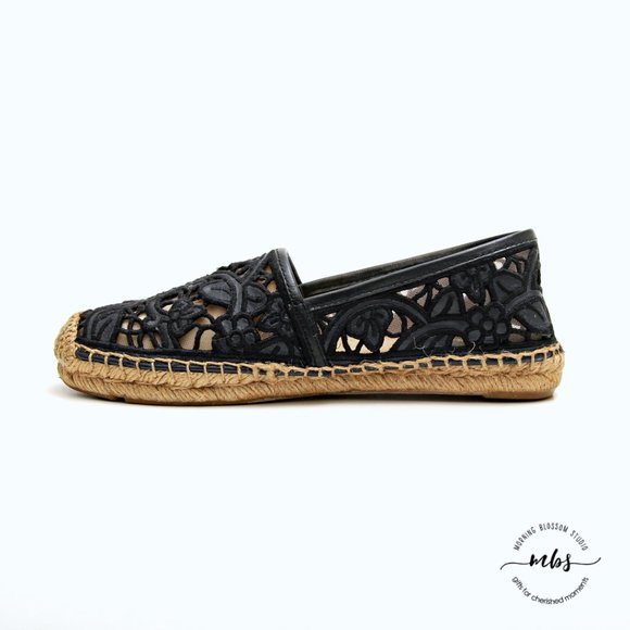 Tory Burch Lucia Lace Espadrille Flats - Picture 8 of 14